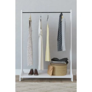 Κρεμάστρα Δαπέδου ArteLibre ORATILE Λευκό Μοριοσανίδα/Μέταλλο 89x35x128cm - Image 3