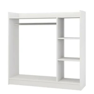 Κρεμάστρα Δαπέδου ArteLibre ZOLA Λευκό Μοριοσανίδα/Μέταλλο 123.6x35x120cm