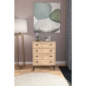 Συρταριέρα ArteLibre AMARI Δρυς Μοριοσανίδα 72x43x96cm - Image 2