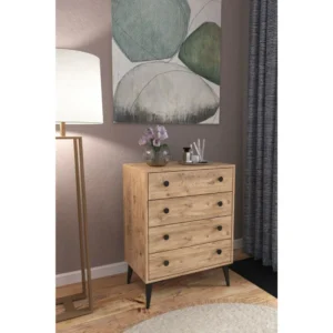 Συρταριέρα ArteLibre AMARI Δρυς Μοριοσανίδα 72x43x96cm - Image 3