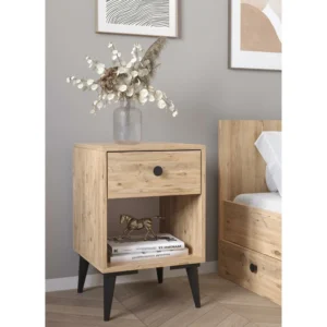 Κομοδίνο ArteLibre AMARI Δρυς Μοριοσανίδα 43x43x67.5cm - Image 2