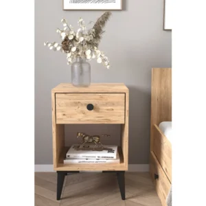 Κομοδίνο ArteLibre AMARI Δρυς Μοριοσανίδα 43x43x67.5cm - Image 3