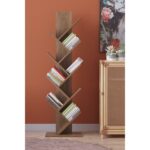 Βιβλιοθήκη ArteLibre AZIZI Καρυδί Μοριοσανίδα 35x19.5x130cm - Image 2