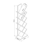 Βιβλιοθήκη ArteLibre AZIZI Καρυδί Μοριοσανίδα 35x19.5x130cm - Image 3