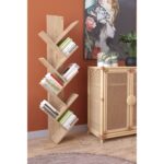 Βιβλιοθήκη ArteLibre AZIZI Δρυς Μοριοσανίδα 35x19.5x130cm - Image 2