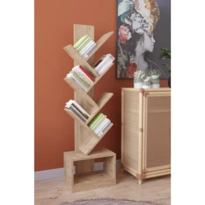 Βιβλιοθήκη ArteLibre BADRU Δρυς Μοριοσανίδα 40x19.5x150cm - Image 2