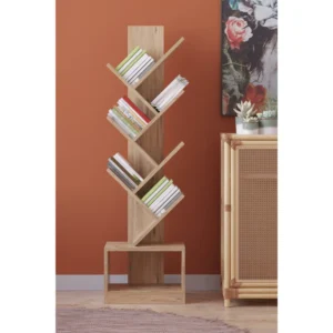 Βιβλιοθήκη ArteLibre BADRU Δρυς Μοριοσανίδα 40x19.5x150cm - Image 3