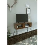 Έπιπλο Τηλεόρασης ArteLibre AMARA Καρυδί Μοριοσανίδα/Μέταλλο 72x30x58.6cm - Image 2