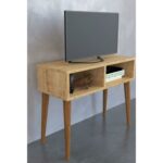 Έπιπλο Τηλεόρασης ArteLibre CHIDINMA Δρυς Μοριοσανίδα/Ξύλο 72x30x60cm - Image 2