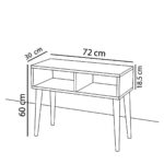 Έπιπλο Τηλεόρασης ArteLibre CHIDINMA Γκρι/Όψη Μαρμάρου Μοριοσανίδα/Ξύλο 72x30x60cm - Image 4