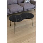 Τραπεζάκι Σαλονιού ArteLibre SADE Μαύρο Μοριοσανίδα/Μέταλλο 41x90x40cm - Image 2