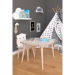 Τραπεζάκι Παιδικό ArteLibre AMAHLE Με Κάθισμα Λευκό MDF/Ξύλο 46x50x42cm - Image 2