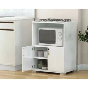 Ντουλάπι ArteLibre ISLANDE Λευκό Μοριοσανίδα 60x45x84.5cm - Image 5