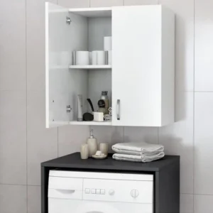 Ντουλάπι Μπάνιου ArteLibre WIDELENE Λευκό Μοριοσανίδα 55x28x70cm - Image 4