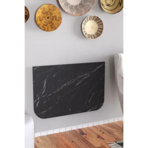 Τραπεζάκι Πτυσσόμενο Τοίχου ArteLibre ANAICA Μαύρο Μοριοσανίδα 90x60cm - Image 3