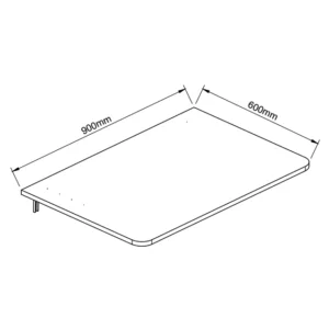Τραπεζάκι Πτυσσόμενο Τοίχου ArteLibre ANAICA Μαύρο Μοριοσανίδα 90x60cm - Image 5