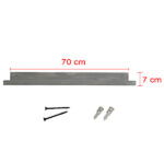 Ράφι Τοίχου ArteLibre BOUREY Γκρι Ξύλο (2x)70x10x7cm Σετ 2Τμχ - Image 2