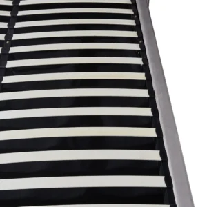 Κρεβάτι Διπλό ArteLibre ACAENA Γκρι Βελούδο 224x182.5x97cm (Στρώμα 160x200cm) - Image 6