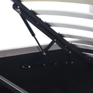 Κρεβάτι Διπλό ArteLibre ACAENA Γκρι Βελούδο 224x182.5x97cm (Στρώμα 160x200cm) - Image 8