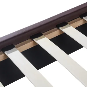 Κρεβάτι ArteLibre ARABIS Καφέ PU 220x160.5x120cm (Στρώμα 150x200cm) - Image 6