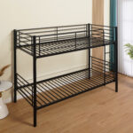 Κουκέτα ArteLibre NICKY Μαύρο Μέταλλο 210x97.5x151cm (Στρώματα 90x200cm) - Image 2