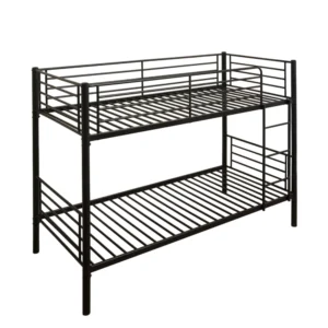 Κουκέτα ArteLibre NICKY Μαύρο Μέταλλο 210x97.5x151cm (Στρώμα 90x200cm)