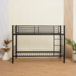 Κουκέτα ArteLibre NICKY Μαύρο Μέταλλο 210x97.5x151cm (Στρώματα 90x200cm) - Image 5