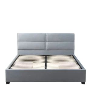 Κρεβάτι Διπλό ArteLibre PRODREAM Γκρι Ύφασμα 206x169x96cm (Στρώμα 160x200cm) - Image 3