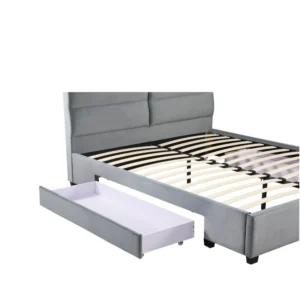 Κρεβάτι Διπλό ArteLibre PRODREAM Γκρι Ύφασμα 206x169x96cm (Στρώμα 160x200cm) - Image 5