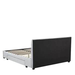 Κρεβάτι Διπλό ArteLibre PRODREAM Γκρι Ύφασμα 206x169x96cm (Στρώμα 160x200cm) - Image 7