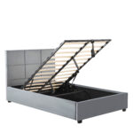 Κρεβάτι Μονό ArteLibre CLOUDREST Γκρι Ύφασμα 214x127.5x109cm (Στρώμα 120x200cm) - Image 2