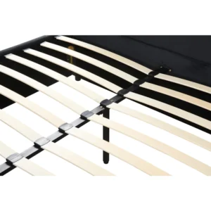 Κρεβάτι Διπλό ArteLibre SLEEPSUIT Μαύρο Ύφασμα 218x172x118cm (Στρώμα 160x200cm) - Image 5