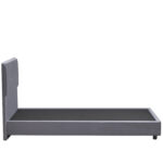 Κρεβάτι Μονό ArteLibre TAMAHAWK Γκρι Ύφασμα 212x106.5x106cm (Στρώμα 90x200cm) - Image 3