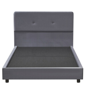 Κρεβάτι Ημίδιπλο ArteLibre TAMAHAWK Γκρι Ύφασμα Για Στρώμα 120x200cm - Image 2