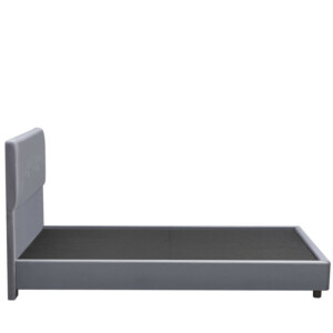 Κρεβάτι Ημίδιπλο ArteLibre TAMAHAWK Γκρι Ύφασμα Για Στρώμα 120x200cm - Image 3