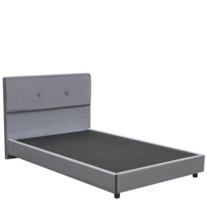 Κρεβάτι Ημίδιπλο ArteLibre TAMAHAWK Γκρι Ύφασμα Για Στρώμα 120x200cm - Image 4