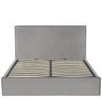 Κρεβάτι Υπέρδιπλο ArteLibre WICHITA Γκρι Ύφασμα 214.5x170x110.5cm (Στρώμα 160x200cm) - Image 2