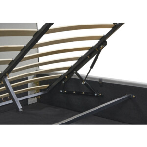 Κρεβάτι Υπέρδιπλο ArteLibre WICHITA Γκρι Ύφασμα Για Στρώμα 160x200cm - Image 6