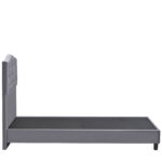 Κρεβάτι Μονό ArteLibre JUNIPER Γκρι Ύφασμα 209x101x125cm (Στρώμα 90x200cm) - Image 3