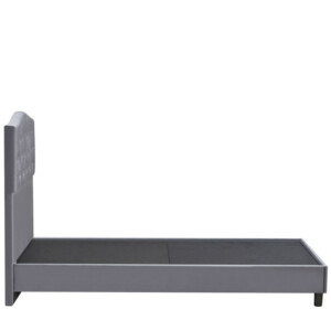 Κρεβάτι Μονό ArteLibre JUNIPER Γκρι Ύφασμα Για Στρώμα 90x200cm - Image 3