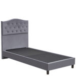 Κρεβάτι Μονό ArteLibre JUNIPER Γκρι Ύφασμα 209x101x125cm (Στρώμα 90x200cm) - Image 4