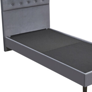 Κρεβάτι Μονό ArteLibre JUNIPER Γκρι Ύφασμα Για Στρώμα 90x200cm - Image 6