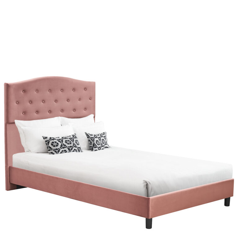 Κρεβάτι Ημίδιπλο ArteLibre JUNIPER Σάπιο Μήλο Ύφασμα 209x132x125cm (Στρώμα 120x200cm)