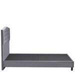 Κρεβάτι Ημίδιπλο ArteLibre JUNIPER Γκρι Ύφασμα 209x132x125cm (Στρώμα 120x200cm) - Image 3