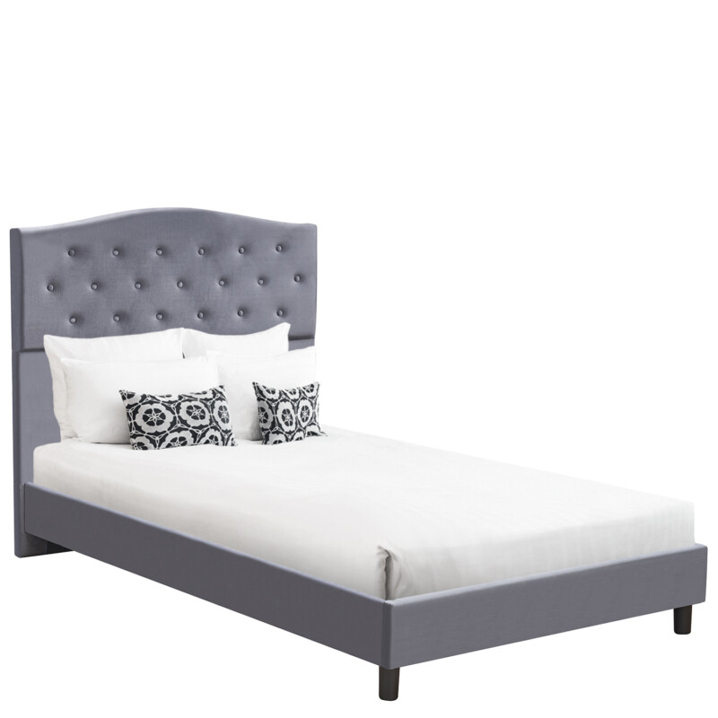 Κρεβάτι Ημίδιπλο ArteLibre JUNIPER Γκρι Ύφασμα Για Στρώμα 120x200cm Κρεβάτι Ημίδιπλο ArteLibre JUNIPER Γκρι Ύφασμα Για Στρώμα 120x200cm