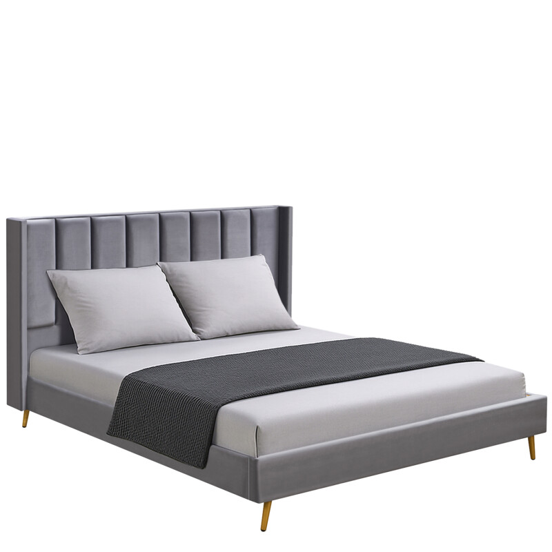 Κρεβάτι Υπέρδιπλο ArteLibre SEDONA Γκρι Ύφασμα Για Στρώμα 160x200cm Κρεβάτι Υπέρδιπλο ArteLibre SEDONA Γκρι Ύφασμα Για Στρώμα 160x200cm