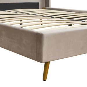 Κρεβάτι Υπέρδιπλο ArteLibre SEDONA Μπεζ Ύφασμα Για Στρώμα 160x200cm - Image 7