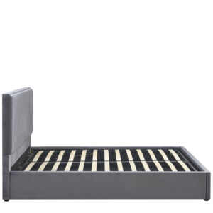 Κρεβάτι Υπέρδιπλο ArteLibre YUMA Γκρι Ύφασμα Για Στρώμα 160x200cm - Image 3