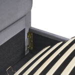 Κρεβάτι Υπέρδιπλο ArteLibre YUMA Γκρι Ύφασμα 214x1170x10cm (Στρώμα 160x200cm) - Image 7