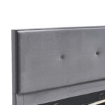 Κρεβάτι Υπέρδιπλο ArteLibre YUMA Γκρι Ύφασμα 214x1170x10cm (Στρώμα 160x200cm) - Image 8